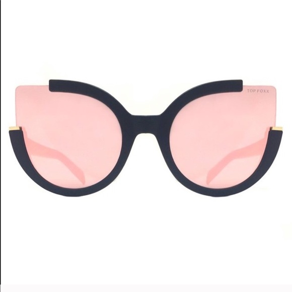 🌴Topfoxx Chloe Reflective Pink Sunglasses 🌴 - Picture 4 of 6